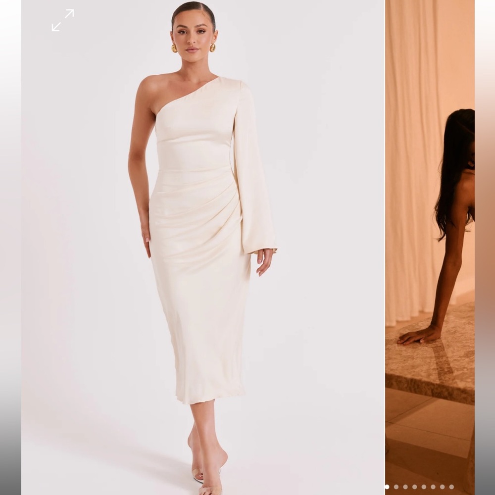 Meshki NYOMI
One Shoulder Maxi Dress - Ivory